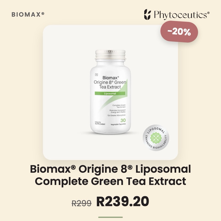 Enriched catalog ad — same product rendered in the Phytoceutics brand system with live sale pricing and discount badge
